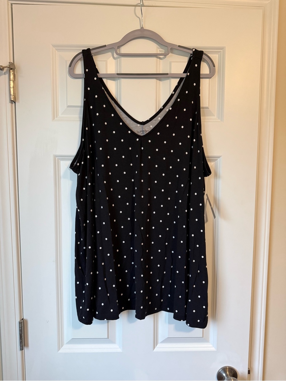 Torrid Super Soft Polka Dot V-Neck Tank Top
